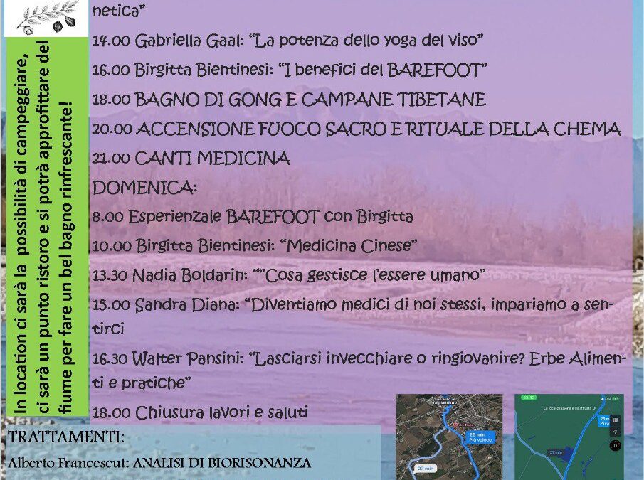 Giornata olistica al Tagliamento